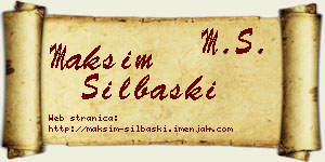 Maksim Silbaški vizit kartica